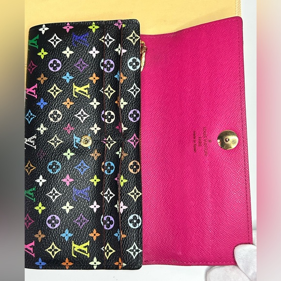 LOUIS VUITTON MONOGRAM MURAKAMI NOIR Sarah Wallet - Picture 2 of 9